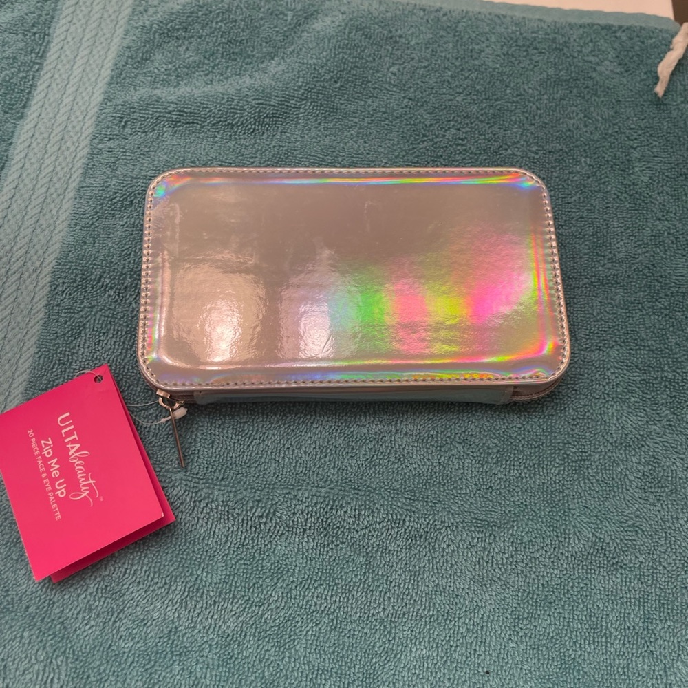 Ulta Beauty Make Up Case - Metallic Silver- Brand New
